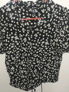 Black&amp;White Floral Top For Girls +Freebies