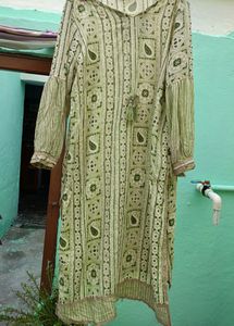 Green Kurti With Beautiful Work 💥✨