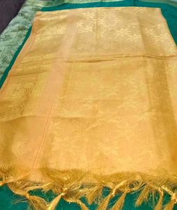 New Unused Zari Ponnadai Small Dupatta