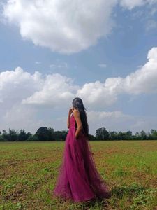 Purple Gown With Pocket