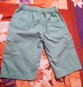 Boys Green Cargo Shorts
