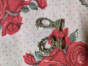 golden hair lock pin,and 3 jhumka set. all are new