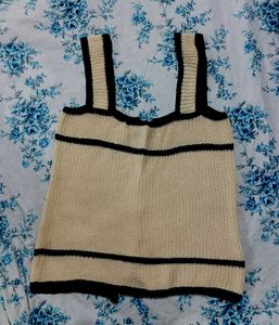 Chic Cream Knit Cami Top