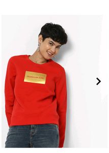 oversized Calvin Klein women's sweatshirt