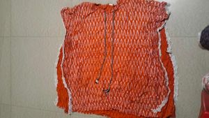 Orange Printed Kaftan