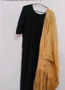 Elegant Black Embroidered Kurti for Women