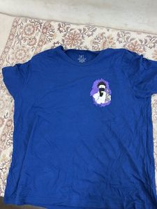 Blue Graphic Print Tee