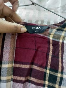 Checks Max Brown Top