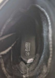 Black Leather Ankle Boots