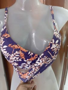 Floral Print Bra
