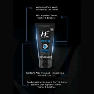 He On The Go Waterless Face Wash 50 gm 3 Pieces