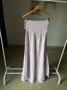 Lilac Cotton Tube Dress