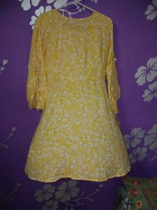 Yellow Floral Dress