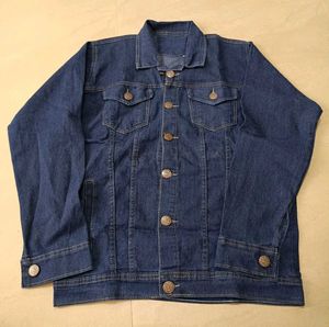 Stylish Dark Blue Denim Jacket