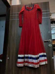 Red Anarkali Dress