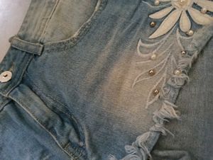 Daisy Denim Shorts