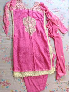 Pink Embroidered Salwar Kameez