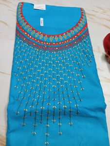 sky blue dress material