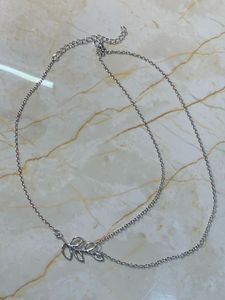 Silver Leaf Necklace