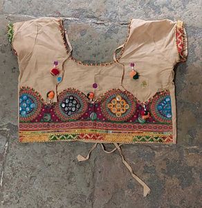 Ethnic Embroidered Top &amp; Skirt Set