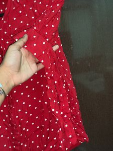 Red Shirt Top For Women And Girls Korean