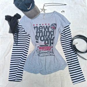 y2k/Gothic grunge Printerest outfit tee