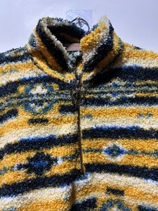 Aztec Print Fuzzy Pullover
