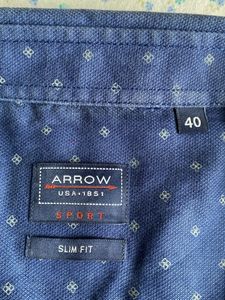 Arrow Blue Patterned Shirt