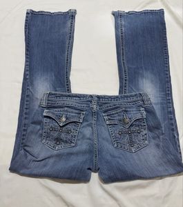 Y2k Low Rise Vintage Studded Bootcut Jeans