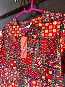 Red Printed Co-ord