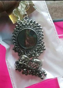 Silver Jhumka Earrings