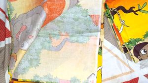 Chota Bheem 2 Set Single Bed Bedsheet With Covers