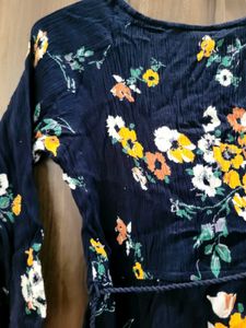 Floral Navy Blouse