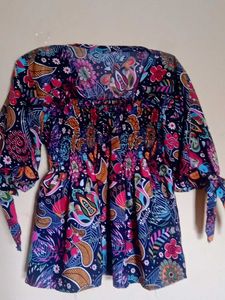 A Beautiful Printed Floral Top