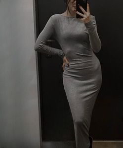 Zara Charcoal Knit Maxi