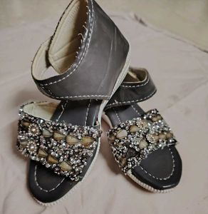 Bejeweled Sandals