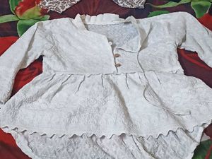 White Chikankari Top