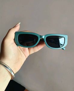 Teal Retro Sunglasses