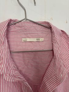 Pink Striped Pajama Set