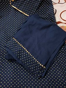 Navy Blue Polka Dot Cord Set