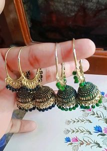 Jhumka Hoop Earrings (COMBO)