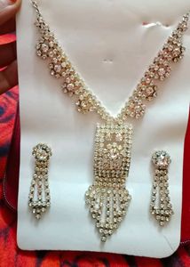 Silver Stone Jwellery Set