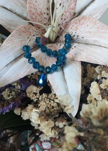 Blue Crystal Drop Earrings