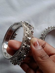 Silver Bangle Set