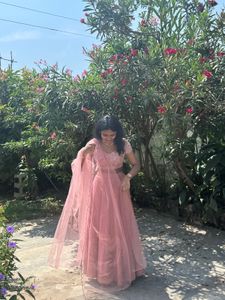 House Of Pataudi Pink Lehenga Set