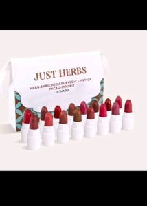 Just Herbs Ayurvedic Mini Lipsticks Kit 💞