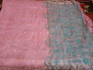 Bollywood Banarasi Silk Saree Handwork Wedding