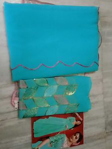 Sea Green Saree
