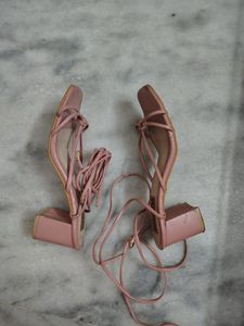 Pink Strappy Heels
