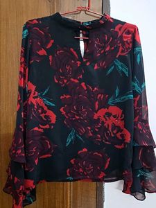 Semi Sheer Top Of With Lining